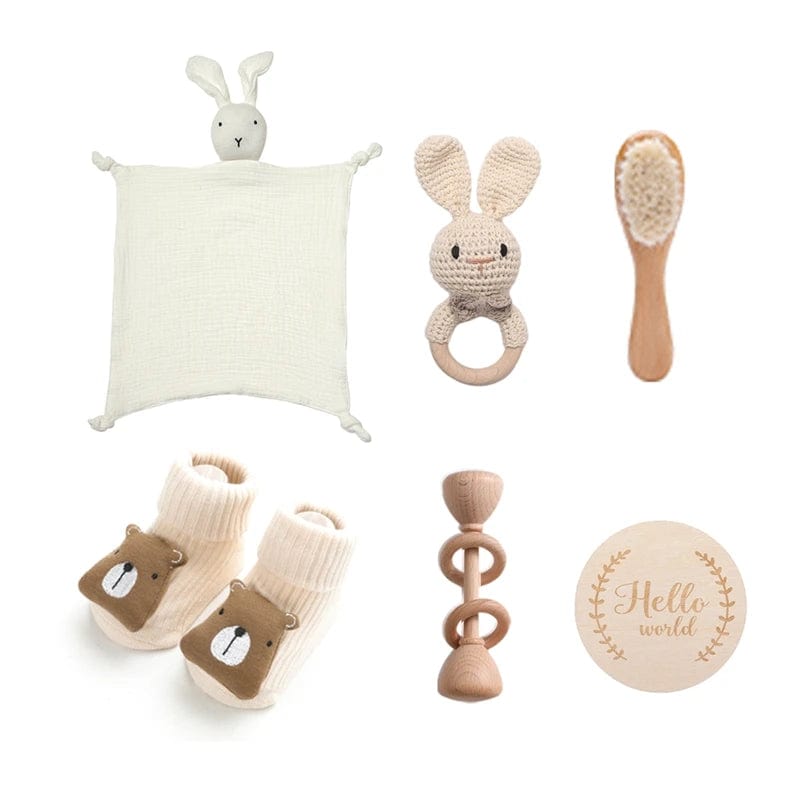 White Hochet Doudou MobileÉtoilé
