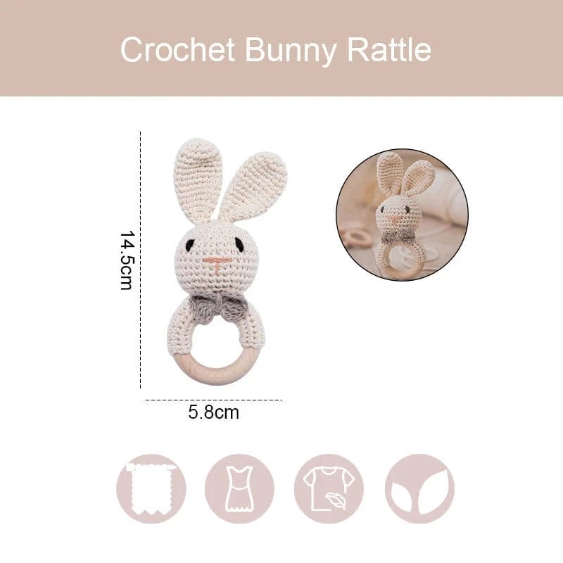 Hochet Crochet anneau Lapin MobileÉtoilé