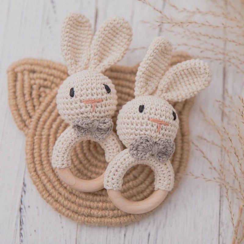 Hochet Crochet anneau Lapin MobileÉtoilé