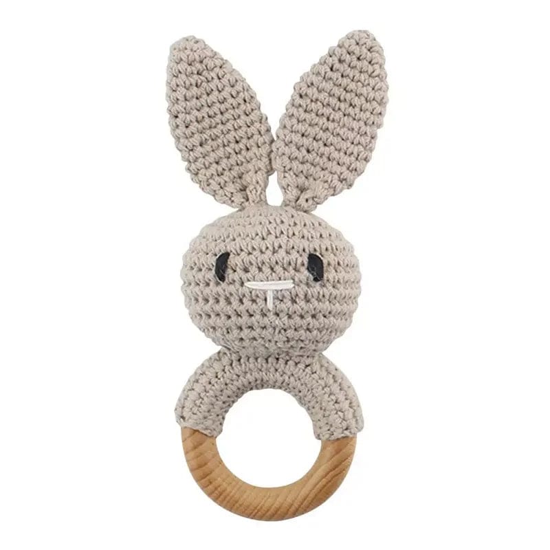 Gris Hochet Crochet anneau Lapin MobileÉtoilé