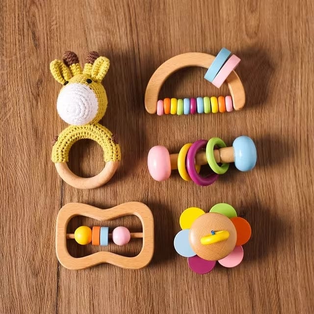 Giraf Hochet Musical Bébé - 5 Pcs MobileÉtoilé