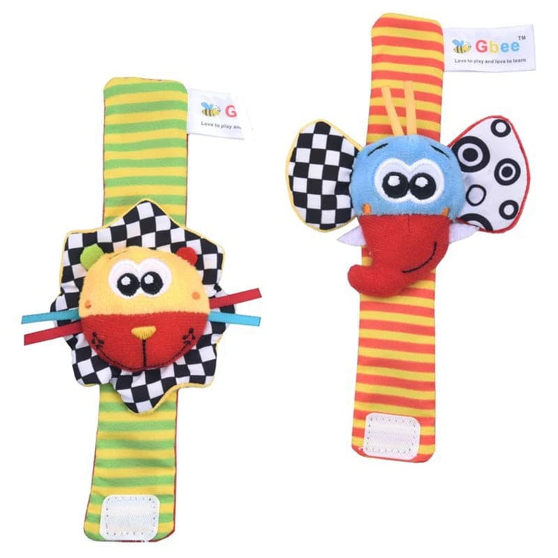 DD081 2pcs wrists Hochet Poignet Bebe MobileÉtoilé