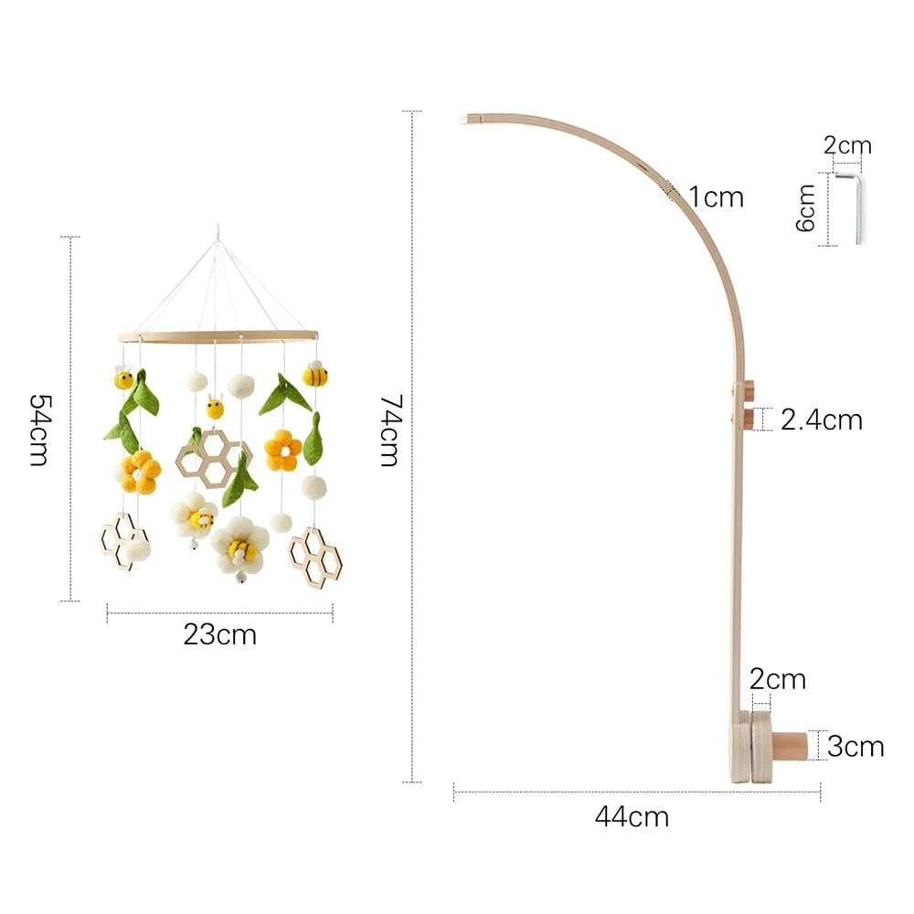 Abeille Mobile Bébé Bois MobileÉtoilé